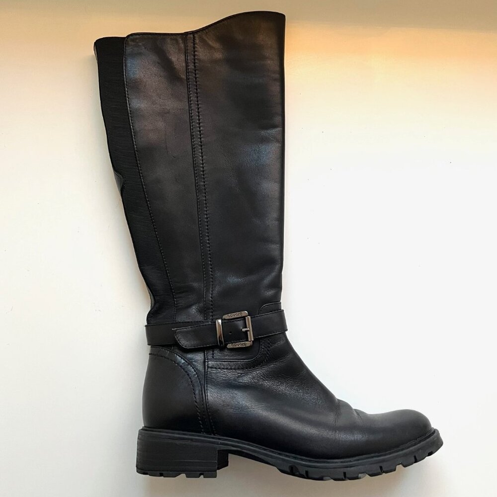Blondo Tall Leather Waterproof Riding Moto Boots | 7.5